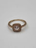 9ct Yellow Gold Cubic Zurconia Ring - Size P - 1.94 Grams