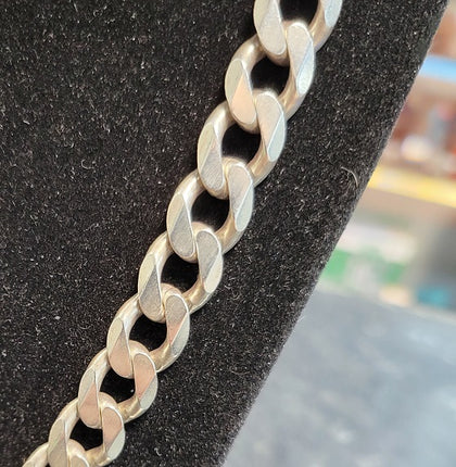 925 - silver curb chain - 91.88g - 21