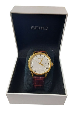 Seiko Automatic Gents Leather Watch SRP770K1