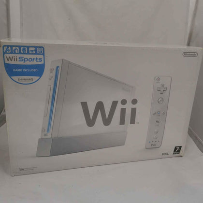 WII CONSOLE, WHITE, BOXED COMES WITH WII SPORTS AND CONTROLLERS £60