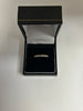 9ct yellow gold moissanite stone ring 1.62G size O stamped 375 tested in store comes with box