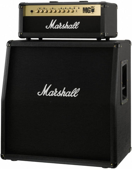 Marshall MG100HFX Head + Marshall MG412A Speaker Cabinet + Foot Switch