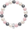 Thomas Sabo Charm Bracelet Pink, White, Gray 925 Sterling Silver X0188-581-7
