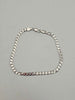 9ct White Gold Curb Bracelet - 7.5" Long - 3.89 Grams