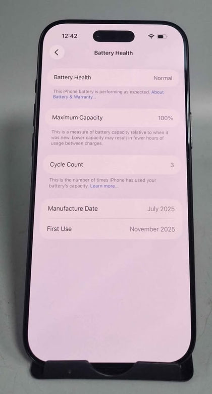 Apple iPhone Air (A3517) 256GB Space Black, Unlocked 100% BH