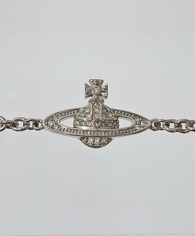 Vivienne Westwood Mini Bas Relief 18cm Crystal Bracelet