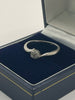 9ct White Gold Diamond Ring  - O