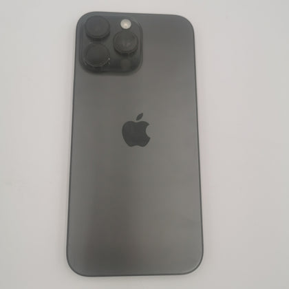 Apple iPhone 16 Pro Max 256GB Black Titanium Unlocked 100% Battery Health SMALL CRACK ON BOTTOM LEFT CORNER