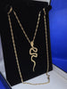 Hallmarked 375 and Tested, 9K 5.6 Gram, yellow gold snake necklace . 20" Box included