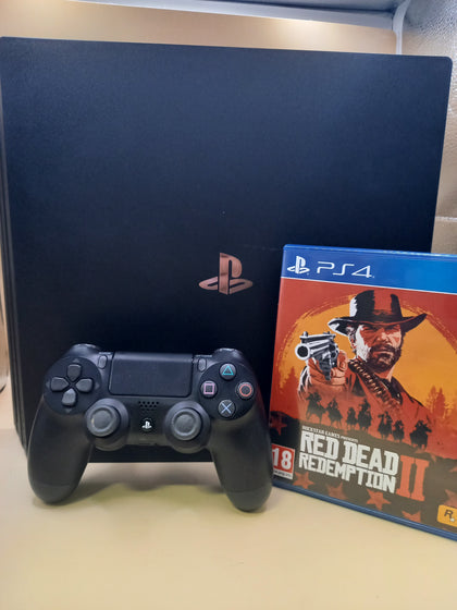 PlayStation 4 Pro 1TB Red Dead Redemption 2 Bundle