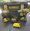 DEWALT DCK255P2 18V Cordless Combi Drill & Impact Driver Set: 2x 1.5ah Batts, 2x 2.0ah Batts, Charger **WELL USED**