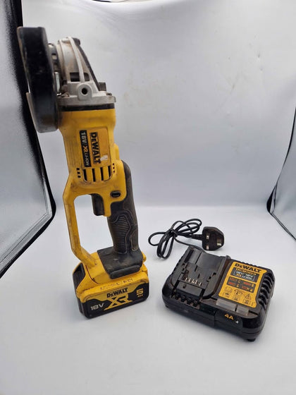 Dewalt 18v Cordless DCG412 125mm Angle Grinder With 5.0ah Batt & Charger