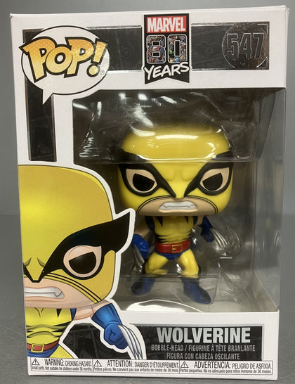 ** Collection Only ** Pop! Marvel 80th Anniversary Wolverine Vinyl Figure #547