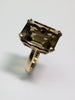 9CT GOLD SMOKEY QUARTZ RING