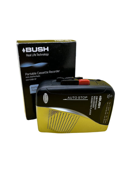 Bush Portable Cassette Recorder Am/fm Radio Kw-938b-sp