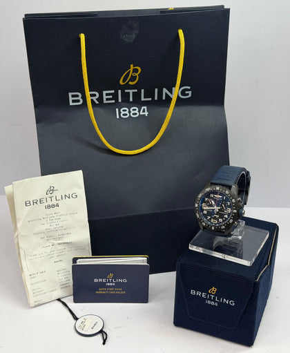 Breitling Endurance Pro X82310 44mm Chronograph Navy Blue Rubber Strap Men’s Watch