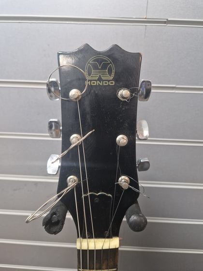 Hondo Les Paul Custom Style Guitar Black Mid 80s