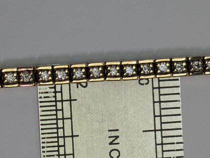 9ct Gold Diamond Bracelet