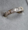18ct gold diamond half eternity ring Size L