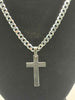 **BRAND NEW** 925 silver curb style chain with pendent 29.8 G 24''