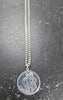 NEW SILVER CHAIN WITH MOTIF ON IT, (925) LENGTH 26", WEIGHT 15.0G.