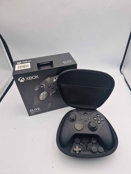Official Xbox Elite Series 2 Controller – Black – Wireless – With Case & Full Accessories
