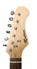Rockburn Stratocaster Guitar - Black/White with soft case