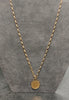 1980 1/10th oz Krugerrand Coin in 9ct Gold Mount & 20" Belcher Chain