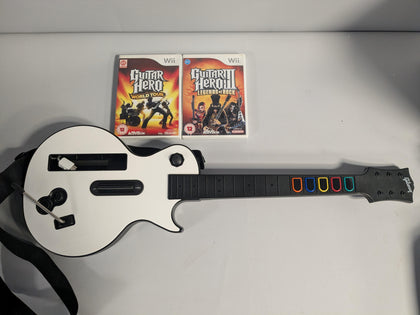 Nintendo Wii Gibson Guitar Hero 2 Games Package