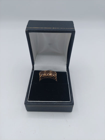 9k Gold Ring 3.0G Hallmarked(375)&Tested Size O