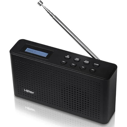 DAB & DAB+ Digital and FM Radio by i-Star| Portable and Rechargeable Wireless Personal Radio with Stereo Speaker
