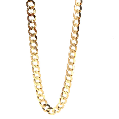 Men’s 9ct Yellow Gold Curb Chain - 14.9g 20”