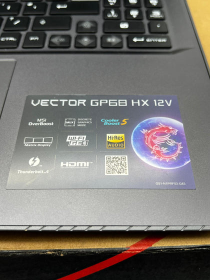 MSI Gaming Vector GP68HX 13vh-273pl 16 I7-13700hx/16gb/1tb Ssd/rtx 4080 Gaming Laptop Clear