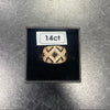 14ct Gold Sapphire Ring (Size Q), 5.86g