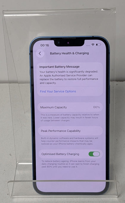 Apple iPhone 13 128GB - Unlocked *66% Battery Health*