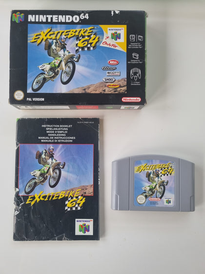 Excitebike 64, w/ Manual, Boxed.