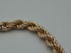9ct Yellow Gold Rope Chain Bracelet Twist Spiral 375 Hallmarked - 2.08 Grams - 7" Long