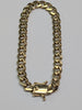 9CT GOLD CURB BRACELET WITH DOUBLE LOCK