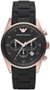 Emporio Armani AR5905 Men's Watch, Black and Gold