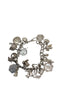 Solid silver vintage charm bracelet with 20 charms