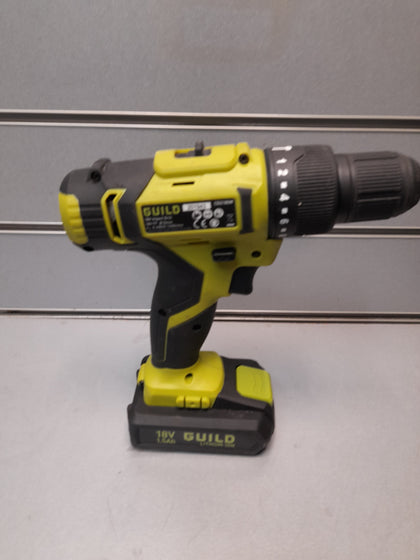 Guild 18V Cordless Impact Drill with 100 Accessories - 1.5Ah