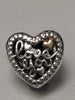 Genuine Pandora "Love Script" Heart 2-Tone Gold Charm S925 ALE 792037CZ -RETIRED