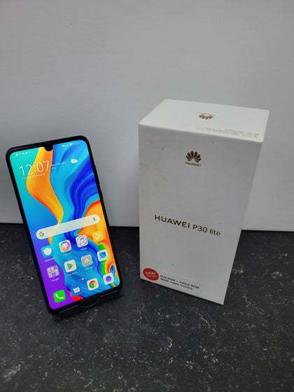 Huawei P30 Lite - 128GB - Peacock Blue - Open Unlocked - Boxed In Excellent Condtion.