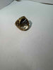 9ct gold ring with full sovereign (size o) (15.71g)