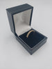 9CT Yellow Channel Set CZ Stones Ring, 1.5Grams, Size: R , Boxed