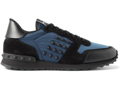 Valentino Garavani Rockstud Sneakers Blue Black