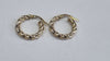 9ct gold hooped earrings