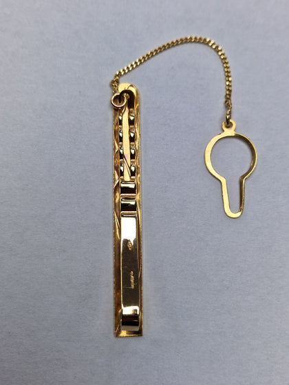 9CT YELLOW GOLD TIE CLIP