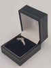 (9ct Hallmarked&Tested), White Gold Ring With Square Clear Stones, 2.4g, Size N
