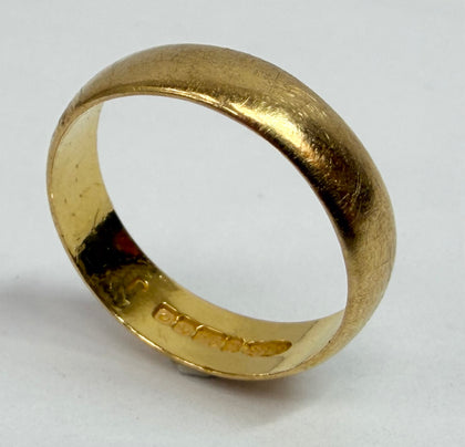 22ct yellow gold ring size L